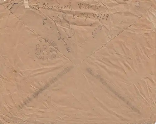 Ö: 1. Republik: 1921: Einschreiben Wien nach Canada/Montreal