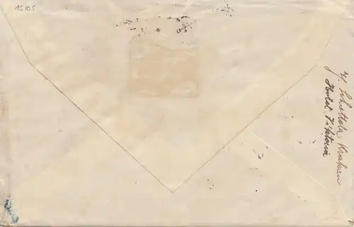 Pologne: 1919: Enregistrer Cracovie à Brno avec le contenu de la lettre