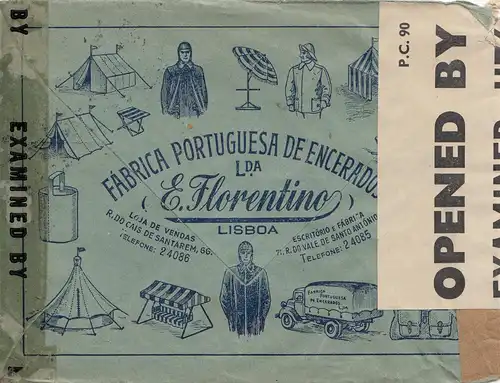 Portugal: 1944 Aéroport de Lisboa vers les États-Unis