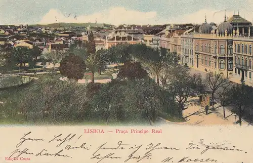 Portugal: 1903: Ansichtskarte Lisboa nach Neukirchen
