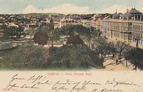 Portugal: 1903: Ansichtskarte Lisboa nach Neukirchen