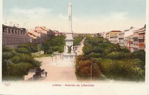 Portugal: Carte de Lisbonne vers Stuttgart. .