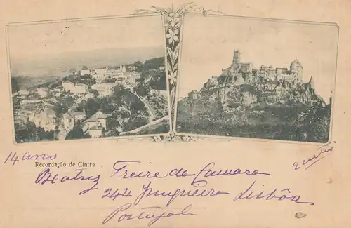 Portugal: 1900: Carte de visite Cintra