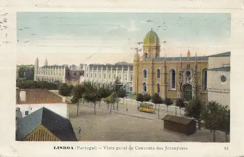 Portugal: 1911: Carte de Lisbonne tramway