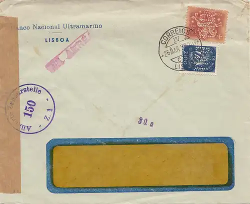 Portugal: 1953 Lisboa - Censure, Perfin