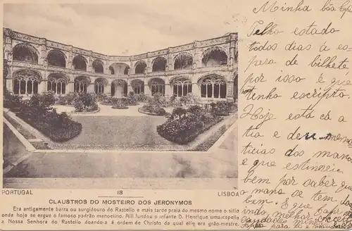 Portugal: 1903: Ansichtskarte Lisboa nach Rheinfelden