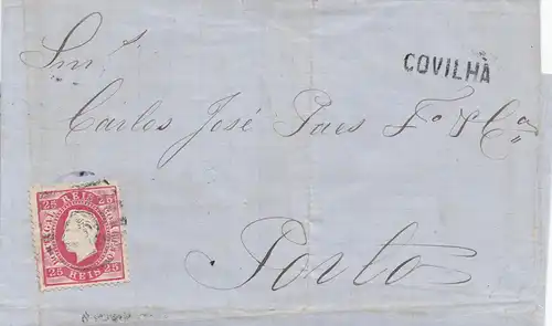 Portugal: 1872 Porto - Covilha