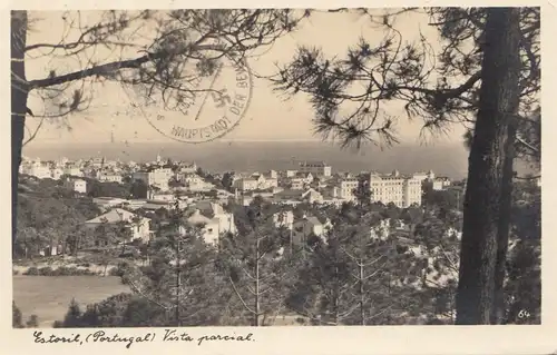 Portugal: 1942: Estoril Ansichtskarte nach Altmünster, Zensur