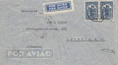 Portugal: 1938: Aéroport de Porto, vers Leipzig