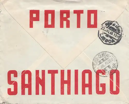 Portugal: 1945: Porto - Aéroport vers Bale/Suisse