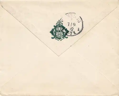 Portugal: 1892: Brief nach Hamburg. MeF