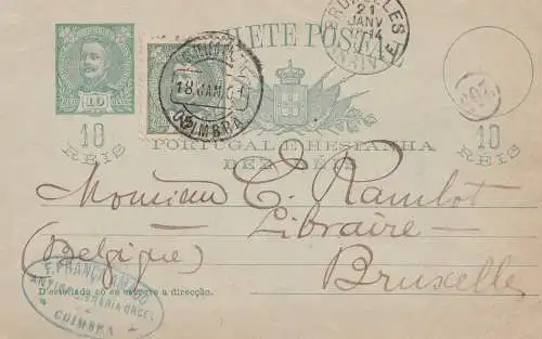 Portugal: 1901: Coimbra à Bruxelles.