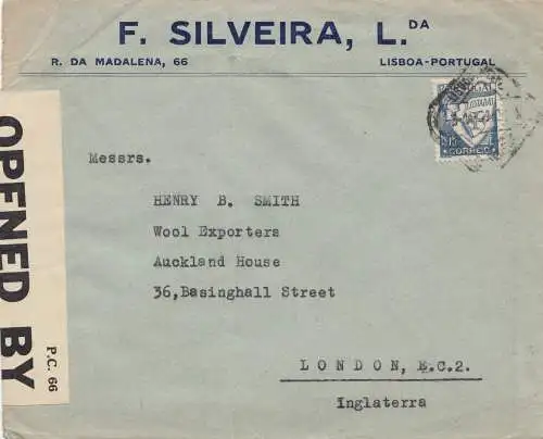 Portugal: 1939: Lisboa à Londres, censure