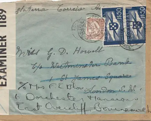 Portugal: 1942: Brief nach London