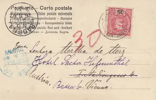 Portugal: 1902: Ansichtskarte nach Italien