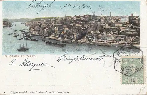 Portugal: 1904 Carte de vue Porto vers Munich