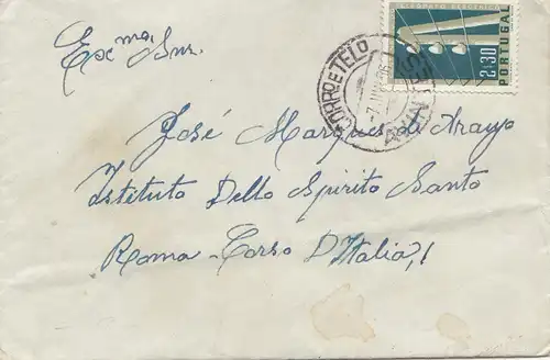 Portugal: 1936: Brief nach Italien/Rom
