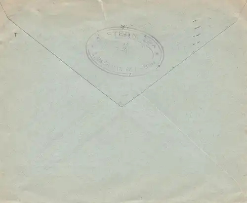 Portugal: 1930: Seccao vers St. Gallen, Perfin S.S.