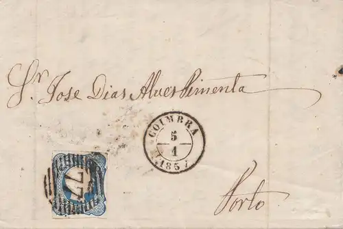 Portugal: 1854: Colmbra vers Porto