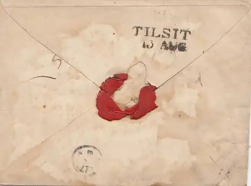 Russie: 1843: Lettre de Russie Branco Tout à Guben sur Tilsit