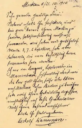 Russie: 1910: Tout ce qui est arrivé à Hirschberg