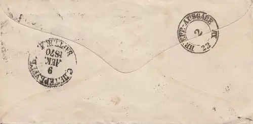 Russie: 1870: Lettre à Dresde