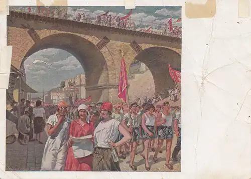 Russland: 1931: Ansichtskarte mit Bahnpost Marienburg-Eydtkuhnen nach Italien
