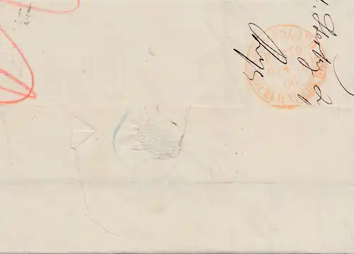 Russie: Lettre pour Paris 1866..