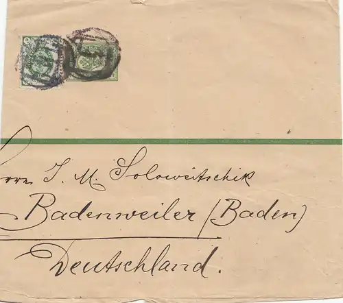 Russland: Streifband nach Badenweiler 1891