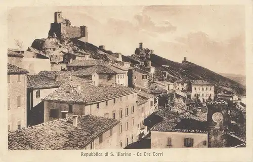 San Marino: 1923: Ansichtskarte nach Tirol