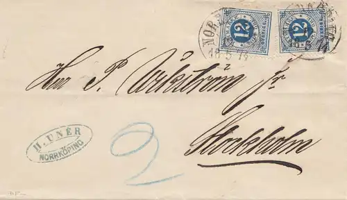 Suède: 1874: Norrköping à Stockholm