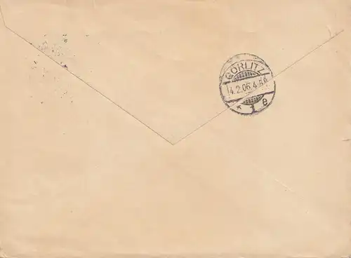 Schweden: 1906: Brief von Stockholm nach Görlitz