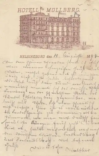Suède: 1894: Helsingborg vers Bonn