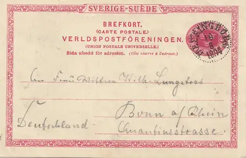Schweden: 1894: Helsingborg nach Bonn