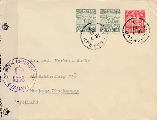 Suède: 1947: Mölle après Hambourg, censure britannique