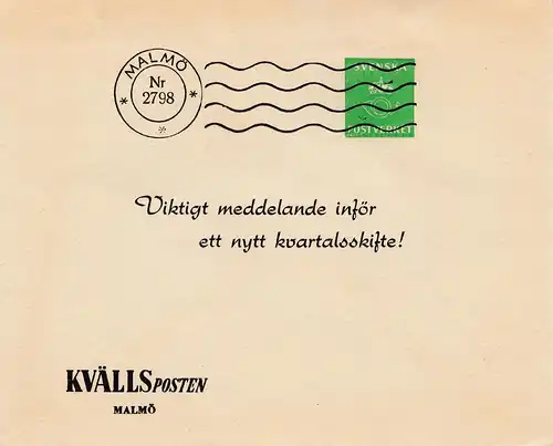 Suède: Malmö Kvälls Poste