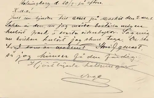 Schweden: 1907: Ganzsache Helsingor nach Nizza