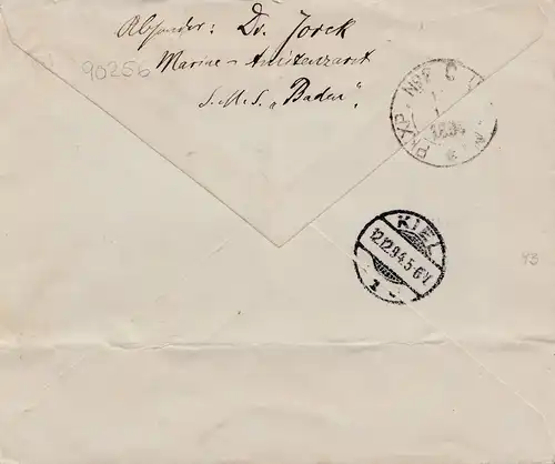 Suède: 1894: Karlskrona da Kiel