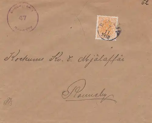 Schweden: 1918: Brief