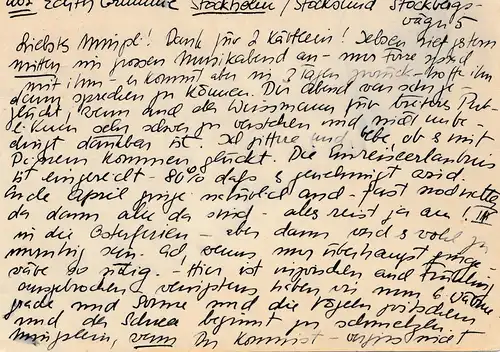 Suède: 1941: Aéroport/Eilboten Attention entière Stockholm Fribourg, censure