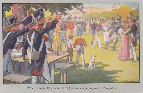 Suisse: 1914: Tout ce qui est en jeu avec la figure n° 7