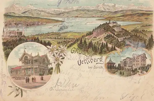 Schweiz: 1900: Ansichtskarte Uetsiberg