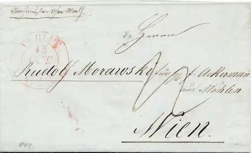 Suisse: 1842: Wohlen a Wien, modèle