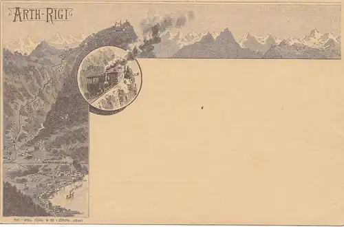 Suisse: entier, carte de vue Arth Rigi - Bergbahn