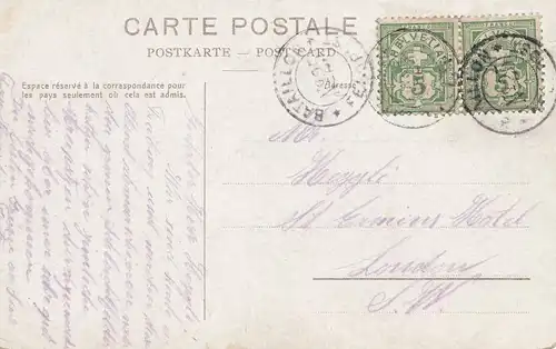 Suisse: Carte postale de terrain avec canons, 1914 environ