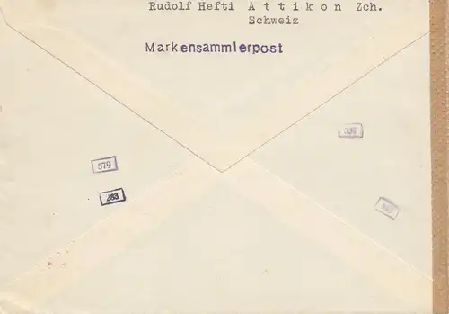 Suisse: 1943: Zürich Centenarium après Leipzig, censure