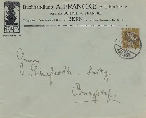 Suisse: 1910: Librairie Berne vers Burgdorf