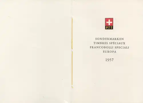 Suisse: 1957: Marques spéciales Europe.