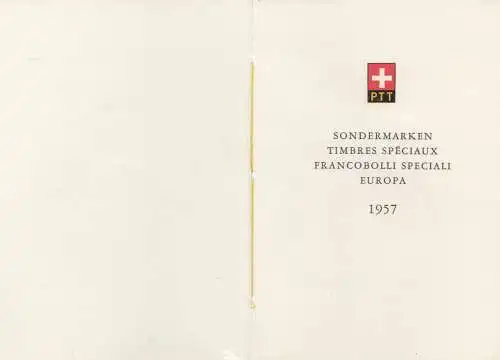 Suisse: 1957: Marques spéciales Europe.