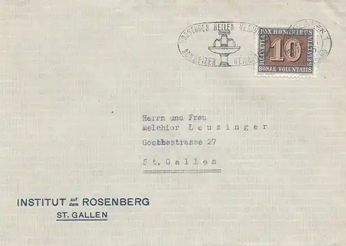 Schweiz: 1945. St. Gallen, Institut Rosenberg
